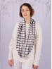 Jersey Loop Plaid Print Scarf